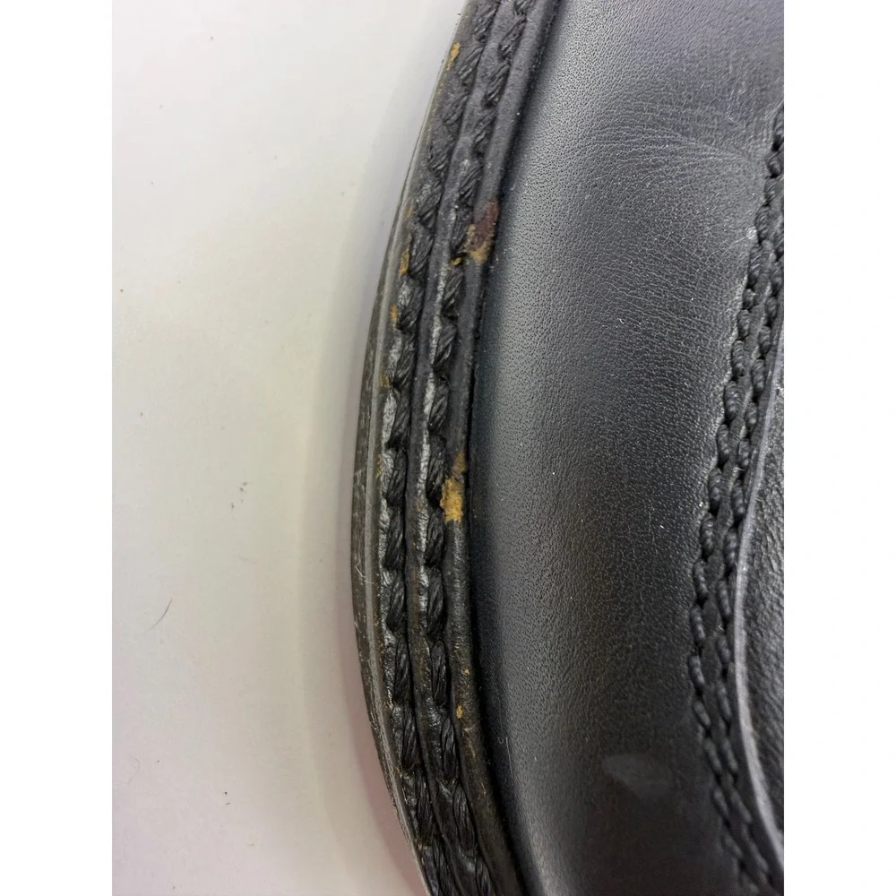 Giraudon New York Black Leather Cage Cutout Lug Sole Shoes Booties Round Toe